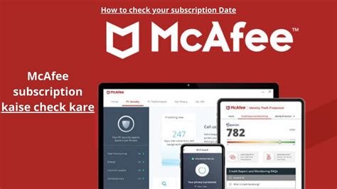 mcafee my account subscription